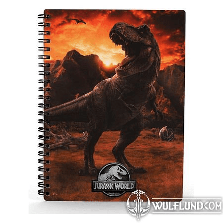 JURASSIC WORLD NOTEBOOK WITH 3D-EFFECT INTO THE WILD