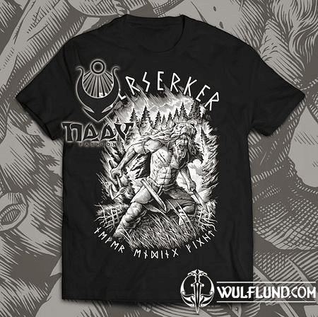 BERSERKER - VIKING WARRIOR, T-SHIRT, NAAV BW