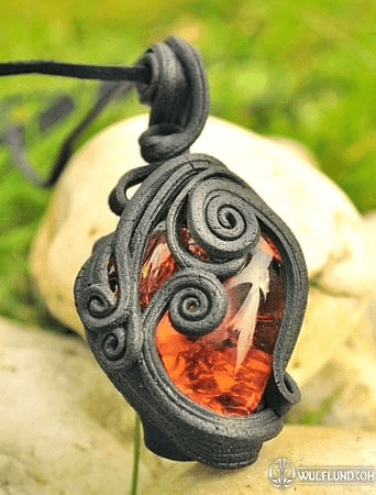 FIRE SHINE PENDANT, EPOXY RESIN