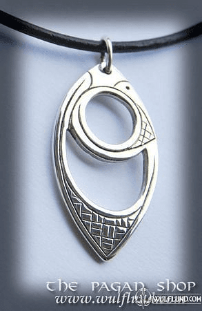 CELTIC NECKLACE, HANDCRAFTED SILVER PENDANT, XIX