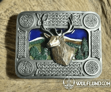 FIADH, SCOTTISH DEER, BELT BUCKLE