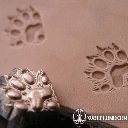 FERRET TRACK, LEATHER STAMP