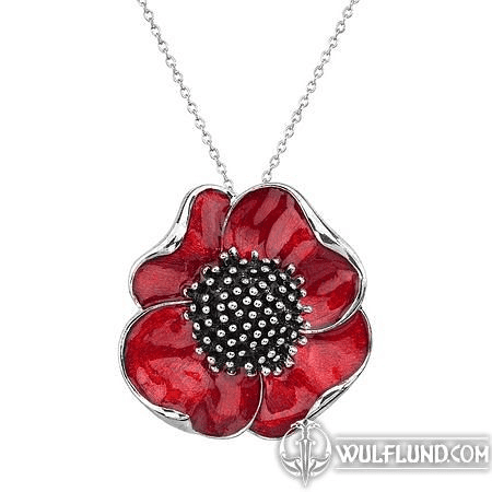 REMEMBRANCE POPPY - NECKLACE