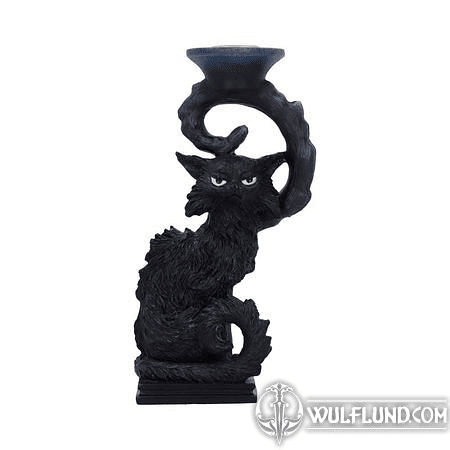 WITCHES FAMILIAR SALEM CANDLESTICK HOLDER 20CM