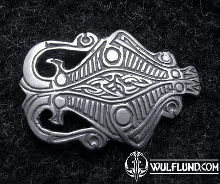 VIKING PIN, BORNHOLM, DENMARK, STERLINGSILVER 10 G