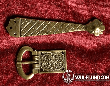 MEDIEVAL BELT SET - BUCKLE AND STARP END