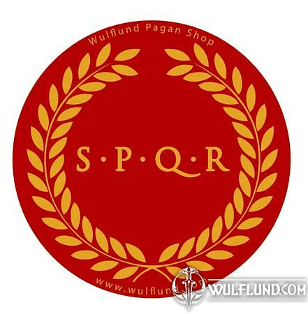 S.P.Q.R., ROMAN CAR STICKER