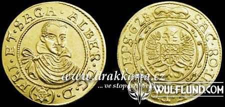 BOHEMIA, ALBRECHT VON WALLENSTEIN 1586–1634 DUCAT BRASS COIN REPLICA