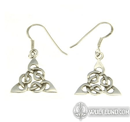 TRISKEL CELTIQUE - BOUCLES D'OREILLES EN ARGENT AG 925