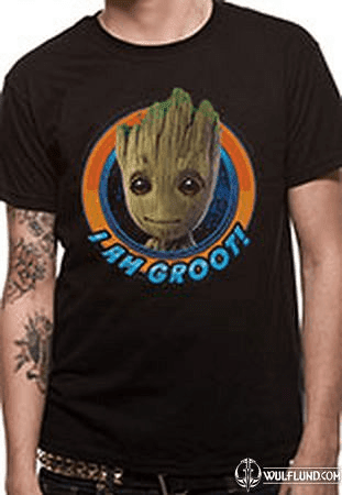 GUARDIANS OF THE GALAXY 2 - GROOT CIRCLE, T-SHIRT, BLACK