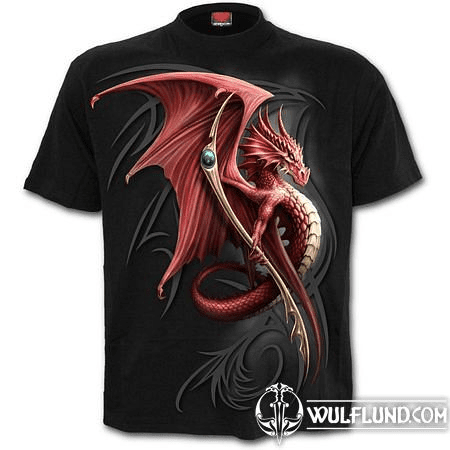 WYVERN - FRONT PRINT T-SHIRT BLACK