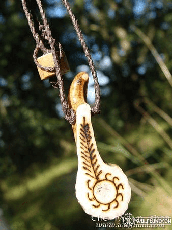 AURINKO, THE SUN, REINDEER SHAMAN DRUM NECKLACE, JEWELRY OF LAPLAND