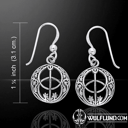 CHALICE WELL EARRINGS, SILVER, AG 925