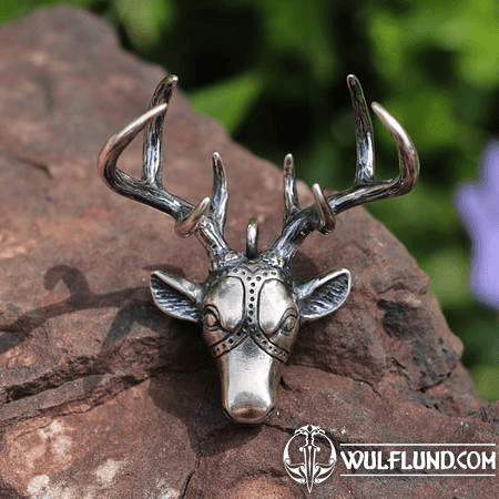 DEER, NECKLACE, STERLING SILVER