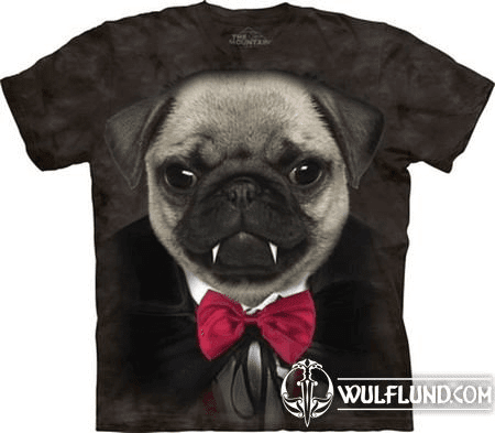 VAMPIRE PUG, DOG, T-SHIRT THE MOUNTAIN