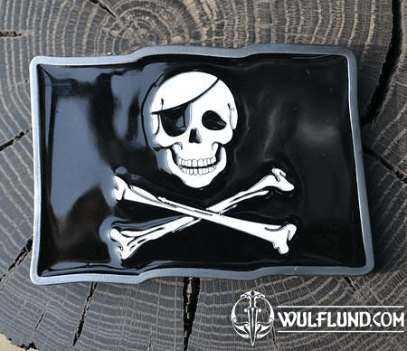 PIRATE FLAG, BELT BUCKLE