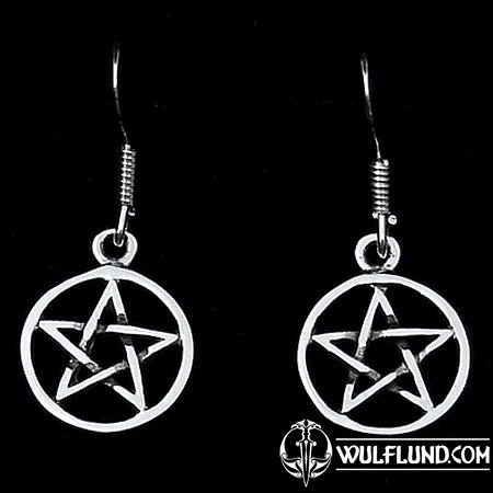 PENTAGRAM - BOUCLES D'OREILLES EN ARGENT AG 925