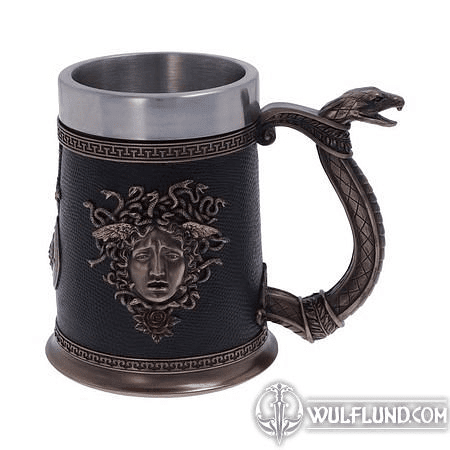 MEDUSA'S DEMISE TANKARD 17.7CM