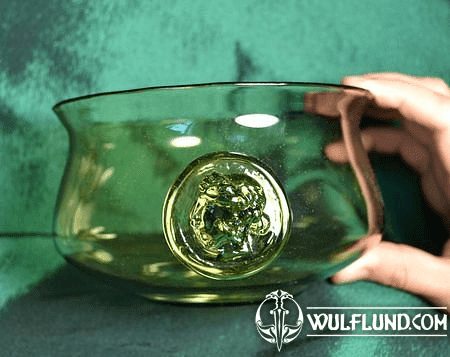 HISTORICAL GLASS BOWL, INSPIRATED BY ANCIENT ROME