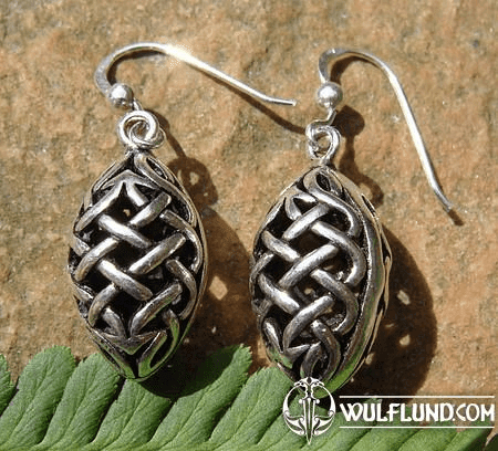 PINECONE, 3D SILVER EARRINGS, AG 925