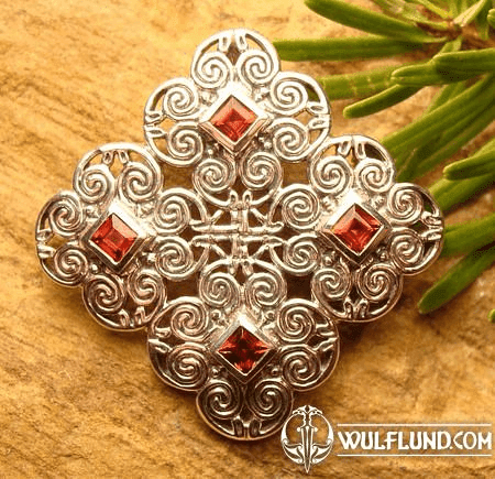 KNOTTED CROSS, CELTIC SILVER PENDANT