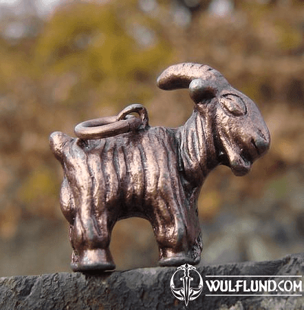 CAPRA, THE GOAT, PEWTER PENDANT