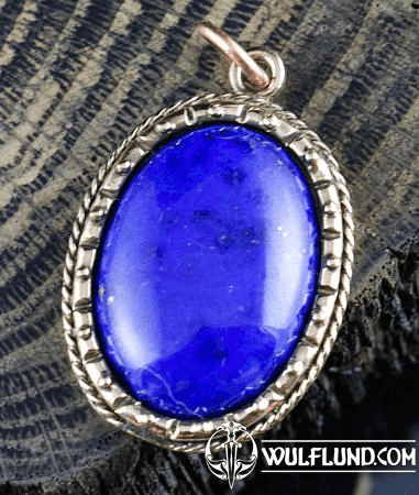 LAPIS LAZULI, GRAND, BRONZE, PENDENTIF