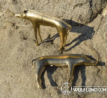 CELTIC WILD BOAR, SARKA, BOHEMIA, BRONZE