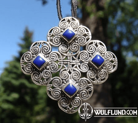 DARK BLUE WORLD, SILVER PENDANT WITH LAPIS