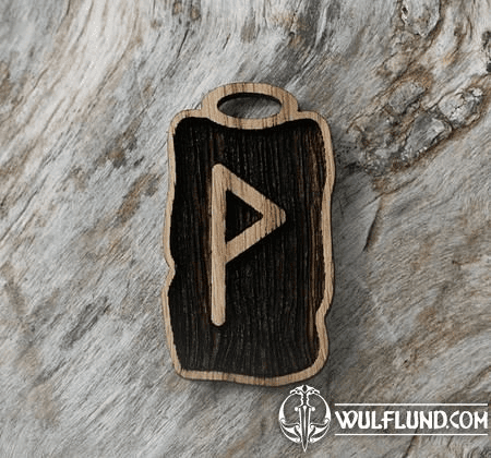 WUNJO - RUNE - FUTHARK, HOLZ