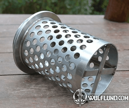 PERFORATED FLASK FOR SILVER CASTING, STAINLESS