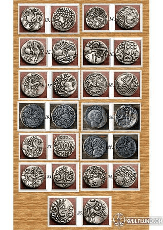 SET OF 13 IRON AGE COINS, CELTIC COINS II, REPLICAS
