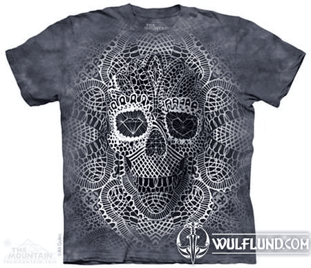 LACE SKULL, FANTASY, T-SHIRT THE MOUNTAIN