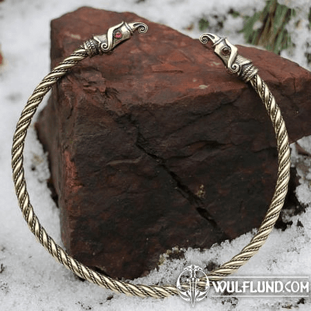 HUGINN AND MUNINN, VIKING BRASS ARM RING