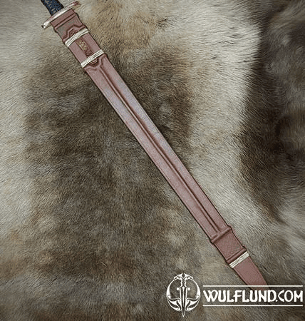 SCABBARD FOR VIKING SWORD WITH WOODEN CORE