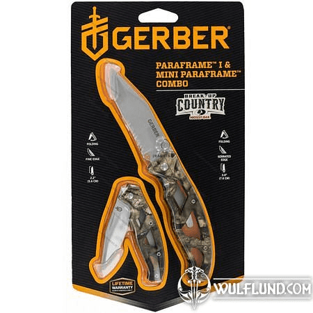 KNIFE GERBER SET PARAFRAME COMBO,MOSSY OAK