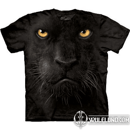 BLACK PANTHER FACE, THE MOUNTAIN, T-SHIRT