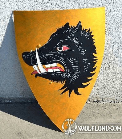 PAINTED SHIELD WITH A BOAR
