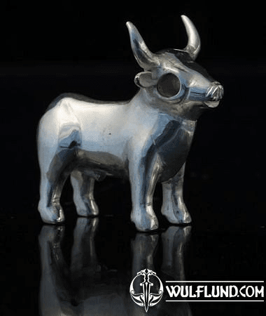 CELTIC BULL FROM BULL ROCK CAVE, MORAVIA, FIGURE SILVER