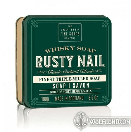RUSTY NAIL SOAP IN A TIN 100G SCOTTISH SOAP