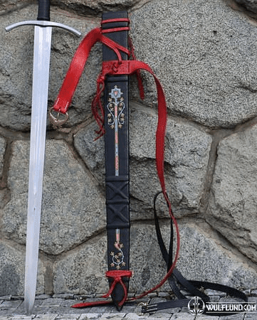 CUSTOM MADE SWORD SCABBARD WITH WOODEN CORE
