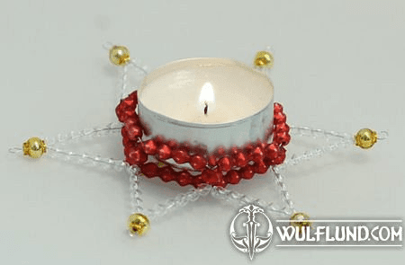 CANDLE HOLDER, YULE DECORATION FROM BOHEMIA