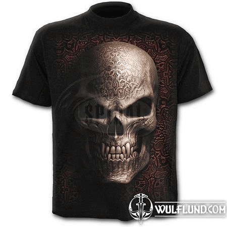 GOTH SKULL - T-SHIRT BLACK