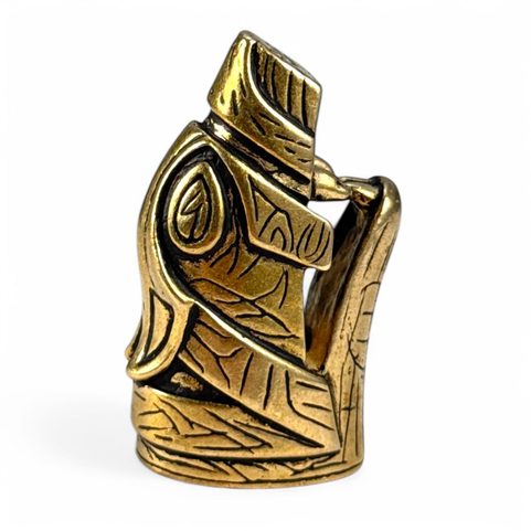 KNIFE HANDLE END WOLIN, BRONZE
