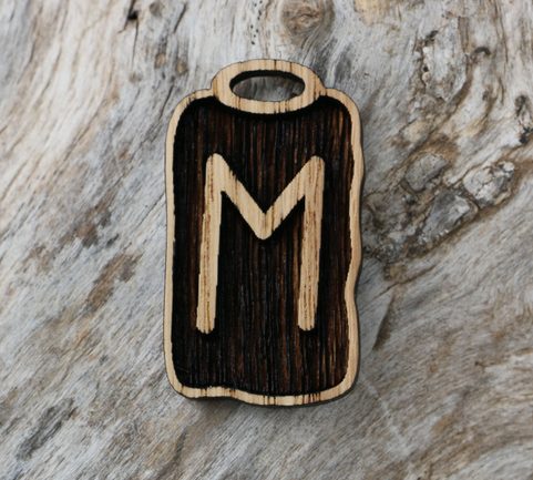 EHWAZ - RUNE - FUTHARK, WOOD