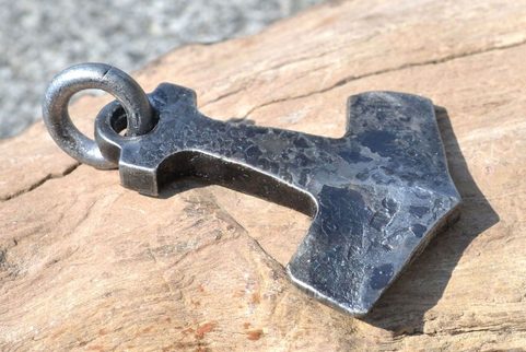 BIFRÖST, HAND FORGED THOR'S HAMMER, PENDANT