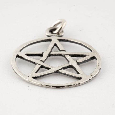 PENTAGRAM, SILVER PENDANT, AG 925, SMALL