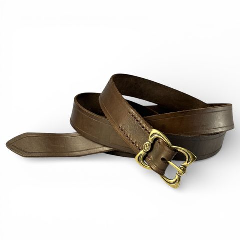 UMBRIA CEINTURE EN CUIR MARRON