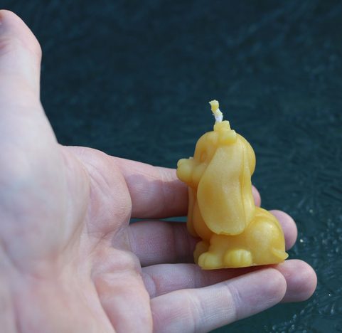 LITTE PUPPY WAX CANDLE