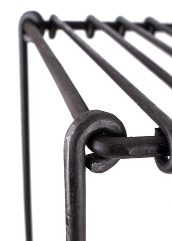 PORTABLE HISTORICAL WROUGHT IRON GRILL